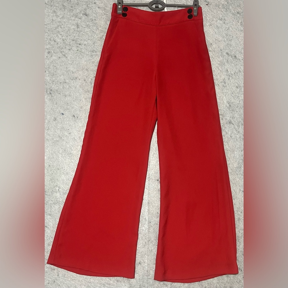 Veronica Beard Wide Leg Pants~Size:6~Back Zip up, polyester-USmade